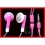 Pink headphone, earphone for ipod mp3 mp4