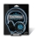 Maxell AMP-B Amplified Heavy Bass Headphone (Blue)