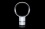 Dyson AM01 12" table fan-Silver