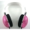 Pink Crystal Rhinestone Bling DJ Over-Ear Headphones