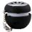 August MS310B MP3 Portable Mini Speaker with LED Flashing Light and Built-In Rechargeable Batteries. Compatible with Handsets and Laptops - Black