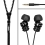 Zipbuds By DGA : Tangle-Resistant Earbuds (Black with Black)