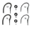 Complete Earbud / Earloop Set for Jawbone2/ Prime