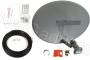 Satgear Sky/Freesat Complete Self-Install Kit - New Mk4 Sky Satellite Mini Dish kit with Quad LNB, fixings and 10m twin cable Ideal for Sky+ or Frees