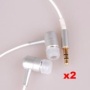 Neewer (2x) 3.5mm Stereo/Audio White In-Ear Bass Headphones/Earphones... for APPLE IPHONE 4G IPOD 2 BASS