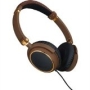 Igo Memphis Multi-Device Stereo Headphones Brown/Gold