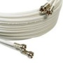 5m White Twin Satellite Cable Extension Kit For Sky+ , HD , Allows You To Relocate Your Existing Box , Kit Consists Of 5m Sky Double Coax , 5 x Cable