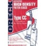 Oreck Part#CCPK8 - Genuine Oreck Type CC Vacuum Bag for Models XL5, XL7, XL21, 2000, 3000, 4000,7000, 8000 and 9000 Series - Only Fits Oreck Uprights