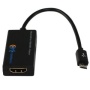 Cable Matters Micro USB to HDMI MHL Adapter in Black w/ 1m Charging Cable