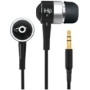 iHip IP-EPS41-BK Metal Noise Reducing Earphones, Black