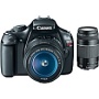 Canon EOS Rebel T3 12.2MP DSLR Camera with EF-S 18-55mm and 75-300mm Zoom Lenses