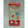 Hello Kitty heart earphone with box + 3 pairs of spare earbuds