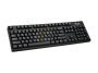 RK-9000BL Keyboard (Cable - Black - USB, PS/2 - 104 Key - English - PC)
