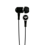 Hip Street HipBudz Antimicrobial Noise Isolating Stereo EarBuds With In-Line Volume Control (Black)