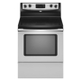 Whirlpool WFE361LVQ - Range - 30" - freestanding - white
