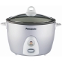 Panasonic 10-Cup Automatic Rice Cooker with Steaming Basket - Silver Color