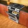 Whirlpool GW395LEPS - Range - 30" - slide-in - with self-cleaning - stainless steel