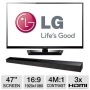 LG - 47" Class (46-9/10" Diag.) - LED - 1080p - 120Hz - 3D - HDTV 47LM4700