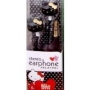 Sanrio Hello Kitty Black Stereo Earphones