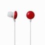 RED Chocolate Candy In-Ear Earphones Heaphones Earbuds for iPods, Zune, MP3, CD, DVD Players + Free Earphone Cord Holder (Many Colors Available)