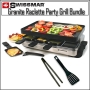 Swissmar Stelvio Raclette 8 Person Party Grill - Granite Stone and Stainless Steel