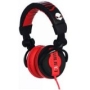 SUBJEKT MK-AG8100R BlockParty DJ Headphones (Matte Finish Black/Red)