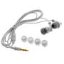 White Universal 3.5mm Stereo Earphones Soft Gel Headset Earbud