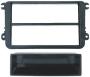 Blende f&uuml;r VW Golf 5 (u.&auml;) / Doppel DIN auf 1xDIN mit Ablage [ VW Golf 5 Touran Blende Autoradio Doppel DIN doppelt zweifach gross 2fach Blende Autor