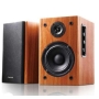 2.0 Channel Wooden Speaker Home Hifi Karaoke Microphone Input System Compatible with Any 3.5mm Audio Line-in Device Desktop Laptop Mobile Phones MP3 P