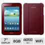 Samsung Galaxy Tab 2 GT-P3113GRSXAR with WiFi 7" Touchscreen Tablet PC Featuring Android 4.1 (Jelly Bean) Operating System, Garnet Red
