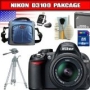 Nikon D3100 14.2MP Digital SLR Camera with 18-55mm f/3.5-5.6G AF-S DX VR Nikkor Zoom Lens Package 1