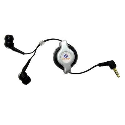 Earbuds  on Retractable Stereo Earbuds   Casques Microphone Integr