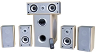 Xoro HXS 532 Aktives 5.1 Soundsystem mit DSP silber/buche