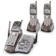 Panasonic KX-TG5453PK 5.8 GHz DSS Cordless Phone with Talking Caller ID, Answering System, and Three Handsets