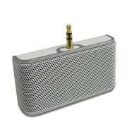 Macally TURBOTUNE Stereo Speakers with Rechargeable Battery (Silver)