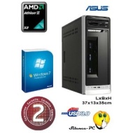 ANKERMANN-PC &quot;SMALL DESK OFFICE 270&quot; leiser Business PC mit 2 Jahre echte garanzia | AMD 2x3,40GHz | Grafik ATI Radeon HD3000 1024MB HDMI - DVI - VGA