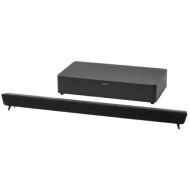 MEDION LIFE P69042 (MD 83436) 2.1 - Diffusore acustico soundbar per TV, con subwoofer senza fili (2 x 25 Watt RMS, amplificatore integrato, 2 ingressi