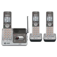 AT&amp;T CL82301 DECT 6.0 Cordless Phone, Silver/Grey, 3 Handsets