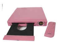 Curtis Inspired DVD2070 Compact Slim DVD Player - Front USB &amp; Multi Region (Pink)