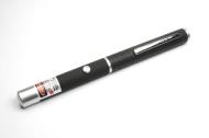 Dimple Green Laser Pen Astronomy Grade for Military, Lecturers and Law Enforcement with Double Bonus L.E.D. Flashlight (Black)