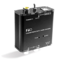 Digital to Analog Audio Converter - 192kHz/24bit Optical and Coaxial DAC SPDIF - TOSlink / Coaxial to Stereo Left/Right RCA - FiiO D3