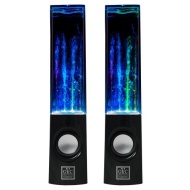 USB Water Fountain Dancing Speakers for PC/Mac/MP3 Players/Mobile Phones/Tablets (Jet Black)