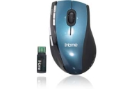 iHome&trade; Wireless 5-Button Programmable Laser Mouse (Blue)