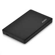 Aukey&reg; Involucro Esterno USB 3.0 per disco rigido 2.5&quot; SATA SSD HDD con cavo USB 3.0 (Nero)