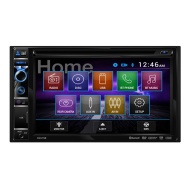 Dual DV615B Double DIN with 6.2-inch LCD Touchscreen DVD CD Receiver with Built-In Bluetooth