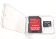 SanDisk 16GB Micro SDHC Memory Card with SD Adapter (SDSDQ-016, Bulk Package)