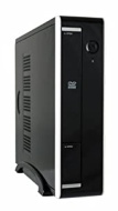 LC Power 1360mi - Desktop - mini ITX - power supply 75 Watt - black, white - USB/Audio