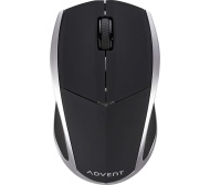 ADVENT AMWL3B15 Wireless Blue Trace Mouse - Black &amp; Silver