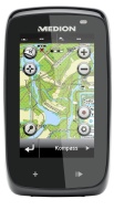 MEDION S3877 MD 99355 7,62cm (3 Zoll) Outdoor Navigationssystem (Touchscreen, Bluetooth) schwarz