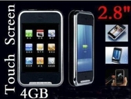 New 4GB 2.8&quot; Touch Screen MP3 MP4 Player with Built-in Speaker + Mini SD card support